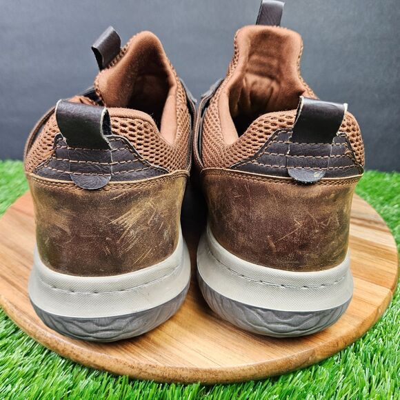 Skechers Delson Axton Shoes Sneakers Mens Size 14 Brown Leather Low Top 65870 main image 6
